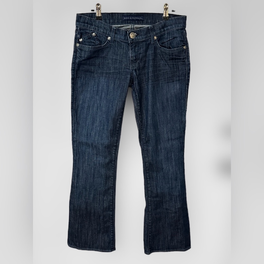 EUC Rock & Republic Jaguar Dark Wash Boot Cut Women's Jeans - Size 29